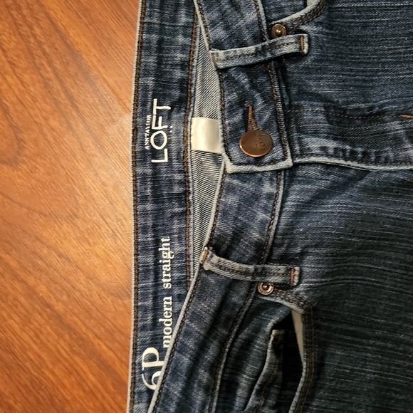 Ann Taylor Loft Womens Jeans Size 6 Petite Modern Straight Denim - Picture 10 of 15